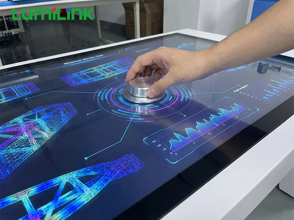 65-inch 4K Interactive Object Recognition Table used for engineering collaboration at UNA Paraguayundefined