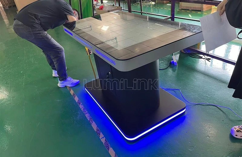 touch screen table for library interactive display
