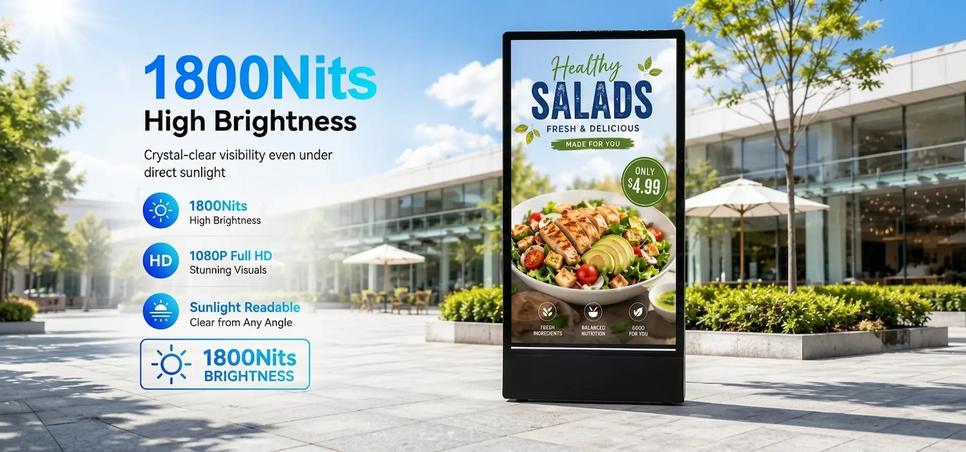 battery powered digital signage
