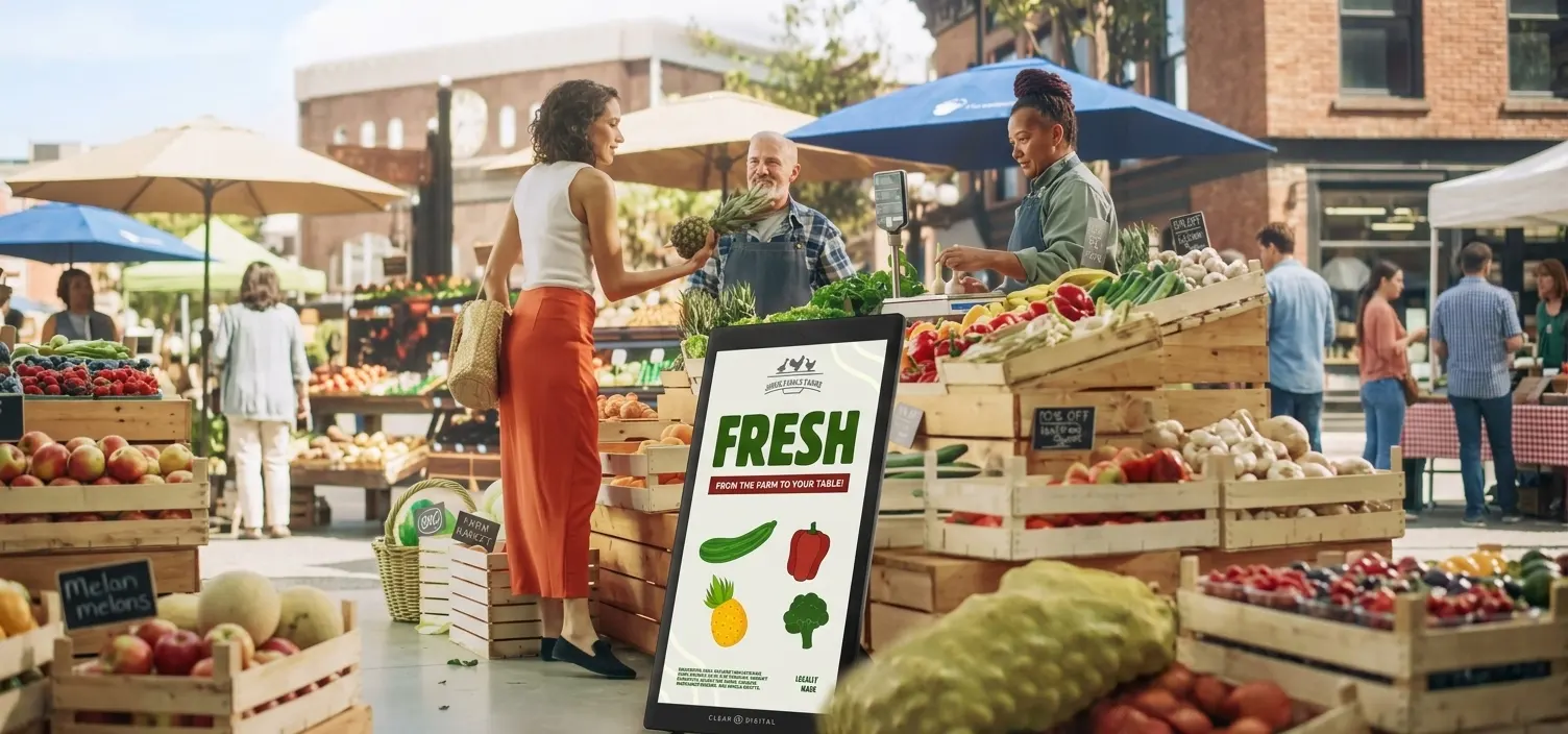 curbside advertising display
