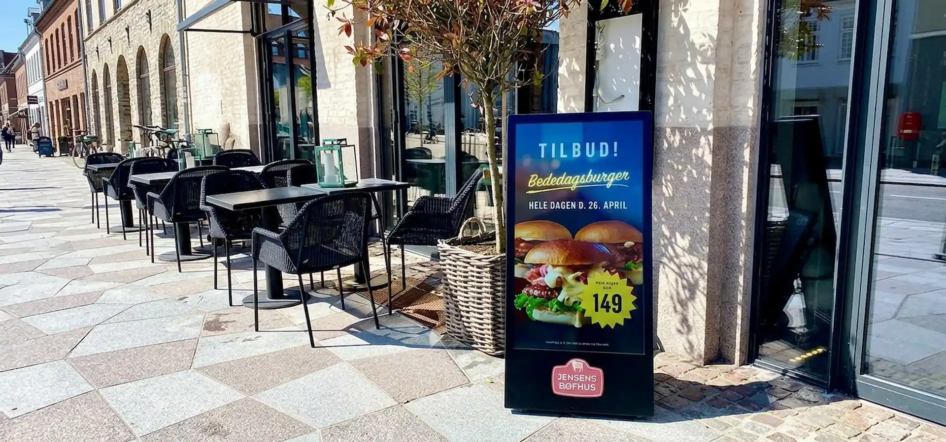 pavement advertising board