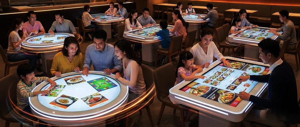 Interactive Restaurant Table Banner