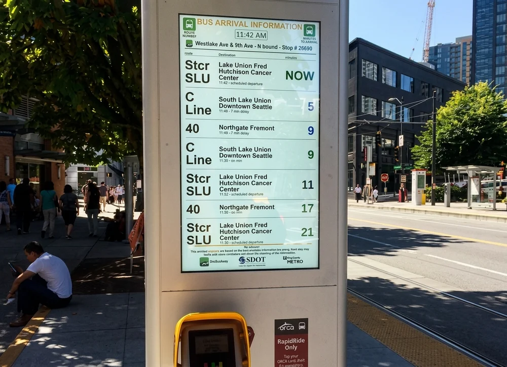 2,500-Nit Outdoor High-Brightness Digital Signage Powers Seattle Sma