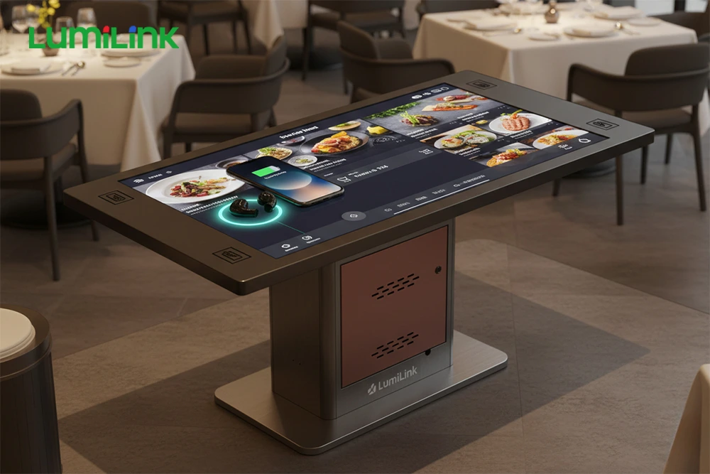 IP65 waterproof smart restaurant table