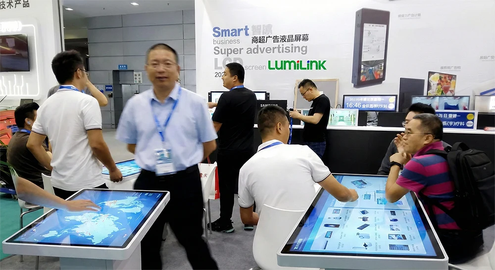 umiLink Smart Interactive Dining Table demonstration at ISVE 2023