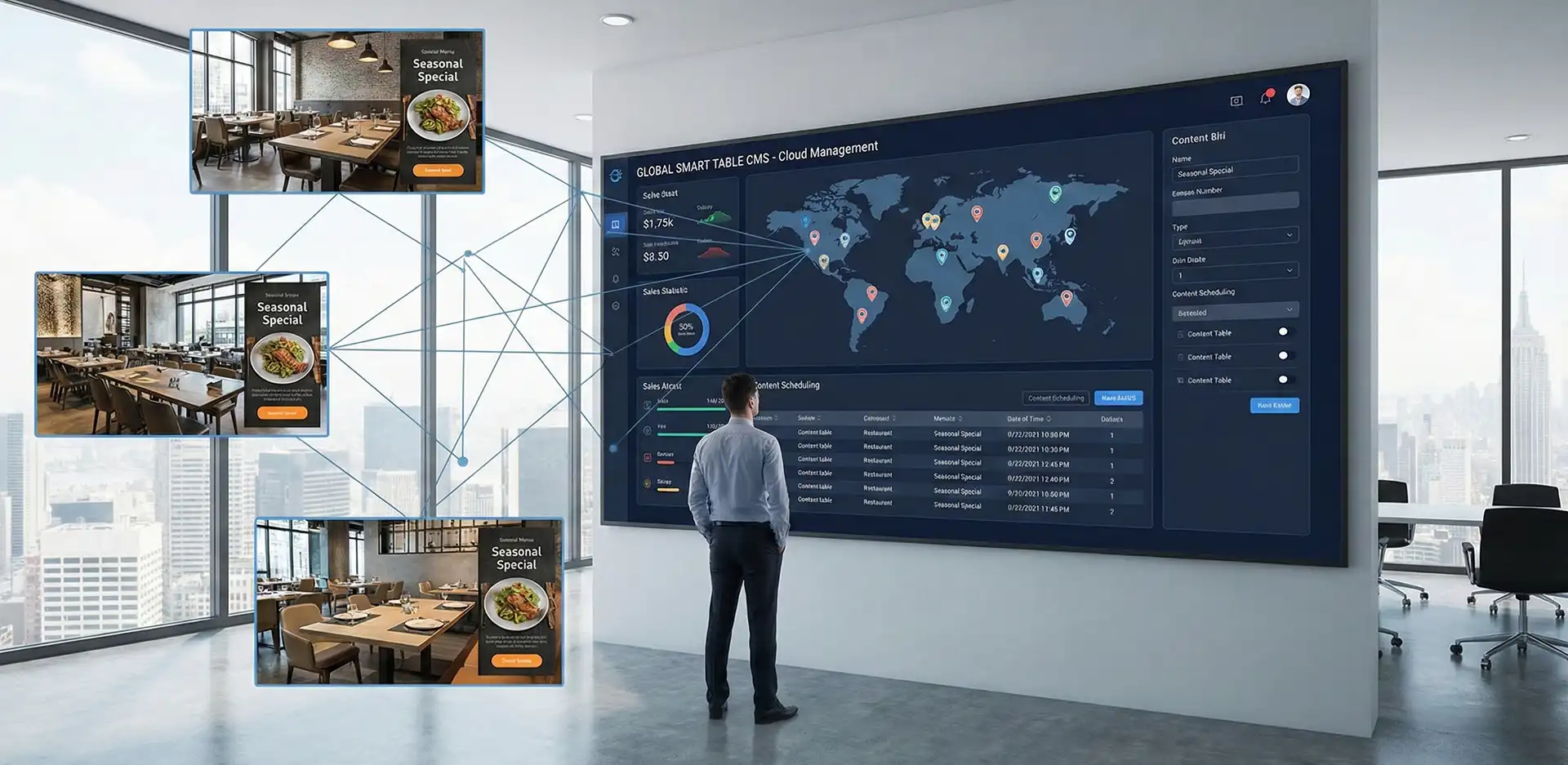 Cloud CMS for Your Smart Restaurant Table Network