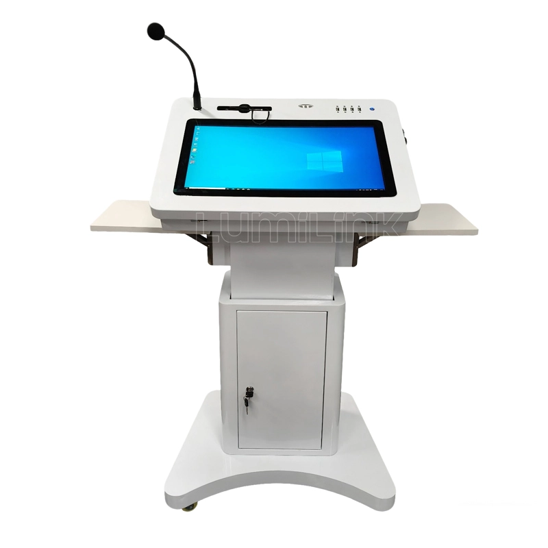 21.5 inch digital lectern with folding tabletop