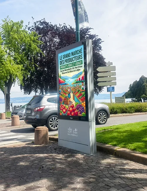 France Évian les Bains High Brightness Outdoor Advertising D - High Brightness LCD Installation
