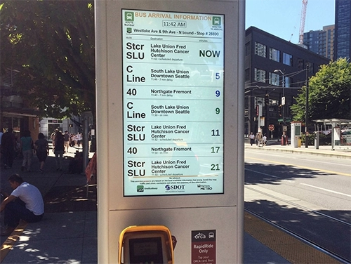 Seattle USA High Brightness Advertising Display - High Brightness LCD Installation