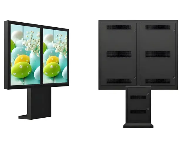 Dual-Screen-Outdoor-Advertising-Display