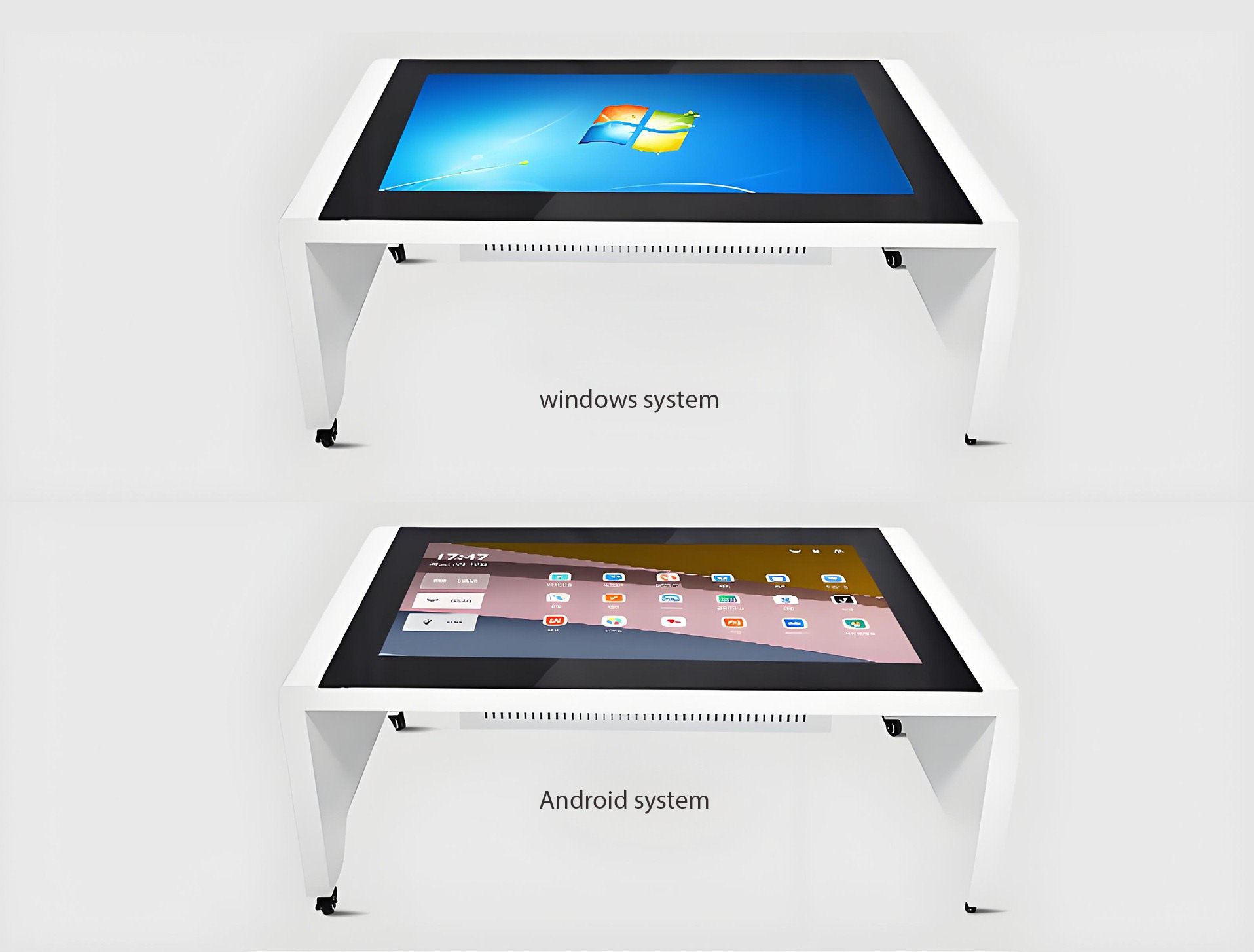 Smart Table Operating System Support - Windows & Android