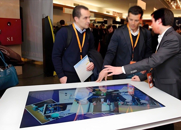 Trade Show Interactive Information Display Table